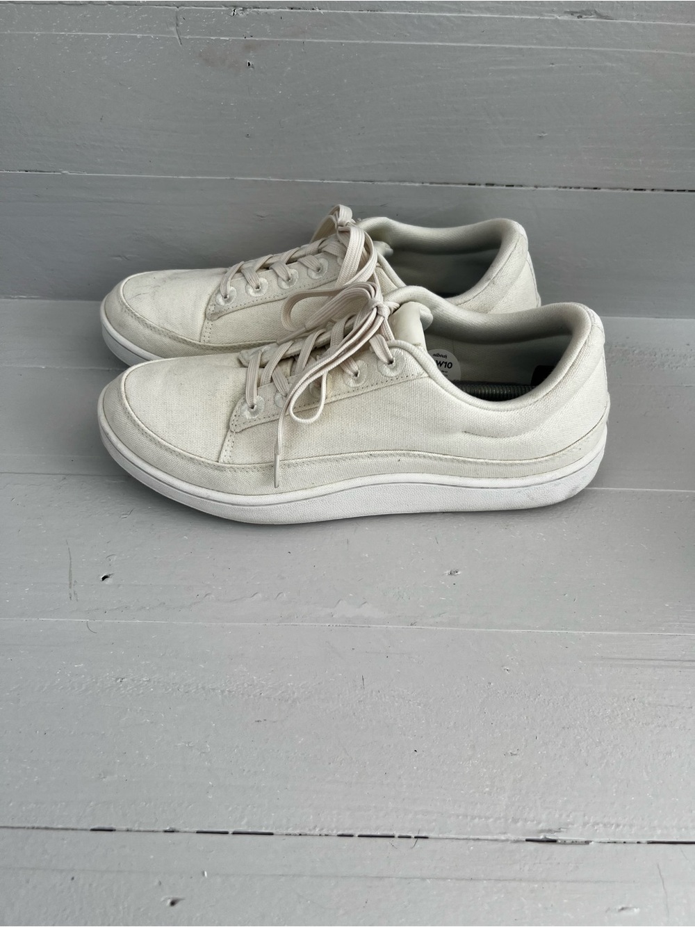 Allbirds Canvas Pacers Beige Casual Sneakers Women's Size 10 Shoes